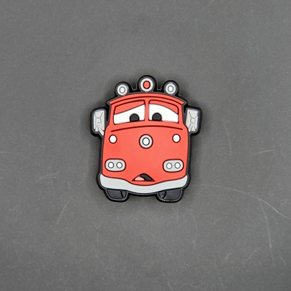 (5/$15) Disney Red Fire Truck 🚒 Croc Charm